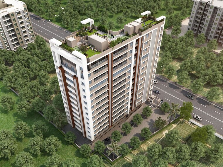 Balcony, blue-pearl-204-blue-paradise 2 Bedroom 900 Sq.Ft. Apartment In Baner Pune 10648077