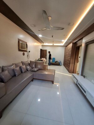 Living Room in 2 BHK Apartment at Shailesh Tower Nerul, Nerul Sector 19a – for Rent