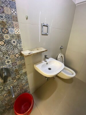 Bathroom in 3 BHK Apartment at Whispering Heights, Malad West – for Rent