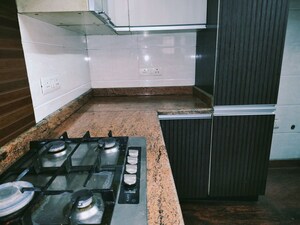 Kitchen in 3 BHK Builder Floor at Greater Kailash I – for Rent