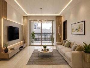 Living Room in 3 BHK Apartment at RDB Legend Harmony, Lingampally – for Sale