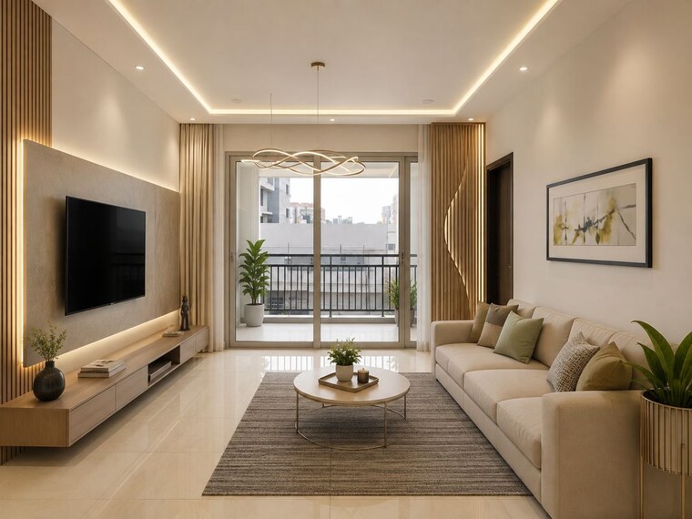Living Room, rdb-legend-harmony 3 Bedroom 1794 Sq.Ft. Apartment In Lingampally Hyderabad 10648197