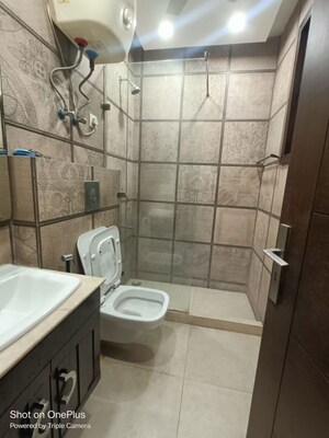 Bathroom in 3 BHK Builder Floor at Greater Kailash I – for Rent