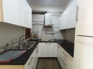 Kitchen in 3 BHK Builder Floor at Hemkunt Colony – for Rent