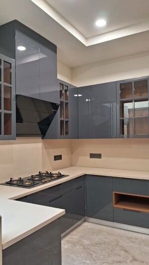 Kitchen in 3 BHK Builder Floor at Soami Nagar – for Rent