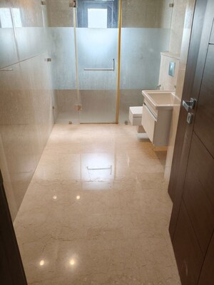 Bathroom in 4 BHK Builder Floor at Panchsheel Park – for Rent