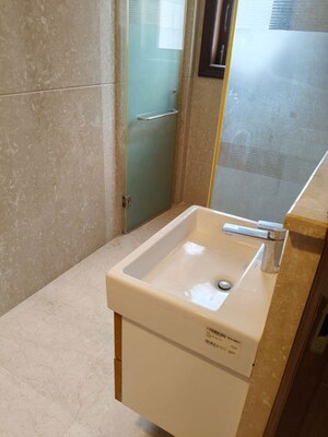 Bathroom in 4 BHK Builder Floor at Panchsheel Park – for Rent