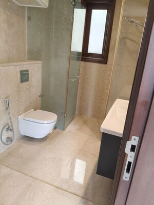 Bathroom in 4 BHK Builder Floor at Panchsheel Park – for Rent