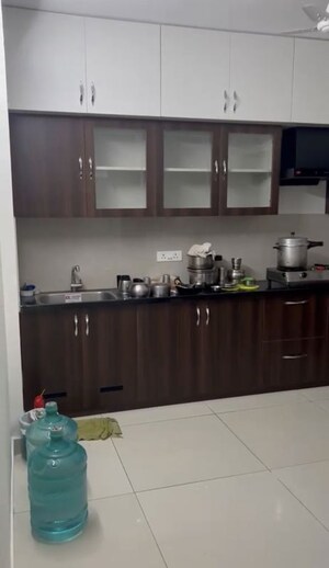 Kitchen in 3 BHK Apartment at Ambience Courtyard, Manikonda – for Rent