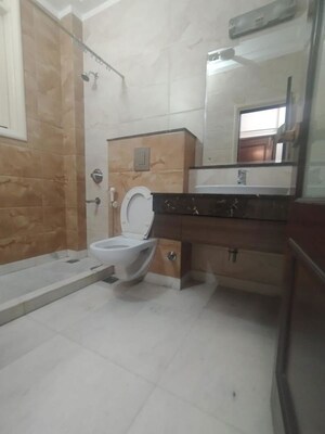 Attached Bathroom in 3 BHK Builder Floor at Vipul Square, Sushant Lok I – for Rent