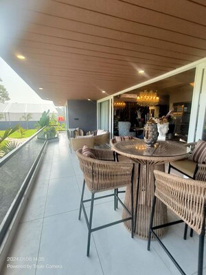 Balcony in 4 BHK Apartment at Courtyard Trilogy, Sevasi – for Sale