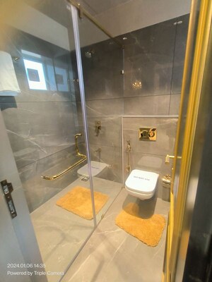 Bathroom in 4 BHK Apartment at Courtyard Trilogy, Sevasi – for Sale