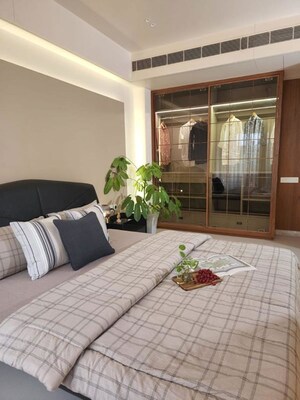 Bedroom in 4 BHK Apartment at Vihav Keystone 72, Gotri – for Sale