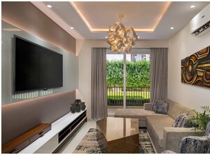 Living Room in 3 BHK Apartment at Motia Blue Ridge, Dhakoli – for Sale