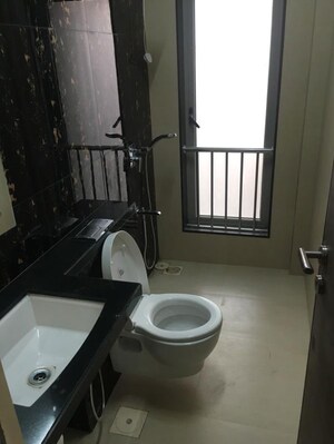 Bathroom in 2.5 BHK Apartment at The Wadhwa Anmol Fortune, Goregaon West – for Rent
