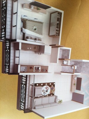 Floor Plan in 1 BHK Apartment at Happy Home Sarvoday Datt, Kalyan West – for Sale