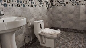 Bathroom in 3 BHK Apartment at Saya Gold Avenue, Vaibhav Khand – for Rent