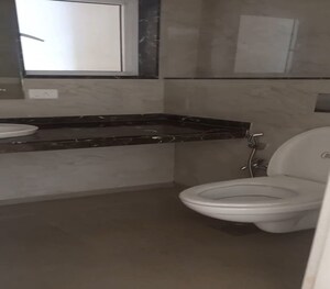 Bathroom in 3 BHK Apartment at LnT Crescent Bay T3, Parel – for Rent