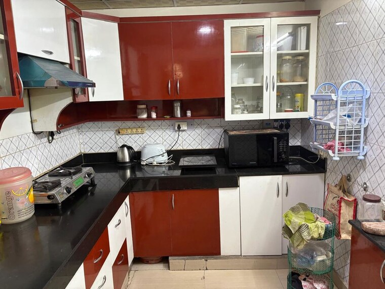 Kitchen, niti khand i 2 Bedroom 950 Sq.Ft. Builder Floor In Niti Khand I Ghaziabad 10648579