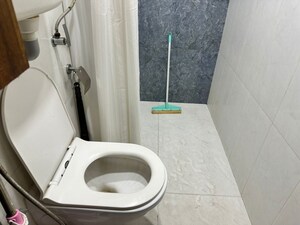 Bathroom in 2 BHK Apartment at Royal Palms Garden View, Goregaon East – for Rent