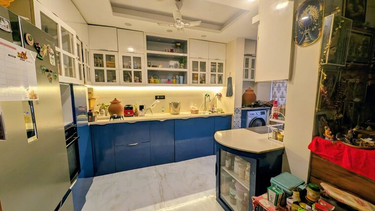 Kitchen, madhuban-satin-brick 3.5 Bedroom 1400 Sq.Ft. Apartment In Kharadi Pune 10648600