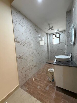 Bathroom in 3 BHK Builder Floor at Sushant Lok I – for Rent
