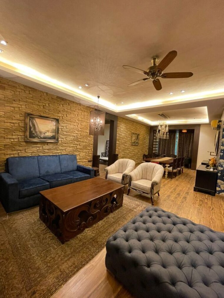 Living Room, nahar-amrit-shakti 5 Bedroom 3000 Sq.Ft. Apartment In Chandivali Mumbai 10648634