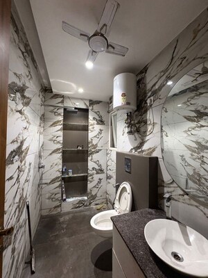 Bathroom in 3 BHK Builder Floor at Rajouri Garden – for Rent