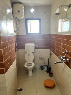 Bathroom in 3 BHK Apartment at Kanhauli – for Rent