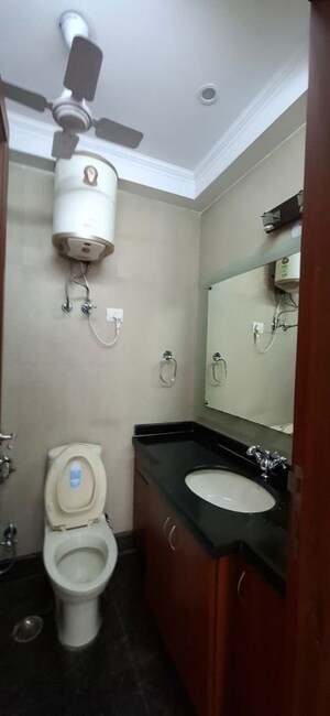 Bathroom in 3 BHK Builder Floor at Greater Kailash – for Rent