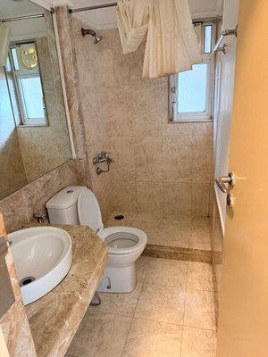 Bathroom in 3 BHK Apartment at Hiranandani Gardens Octavius, Powai – for Rent