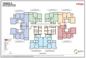 Floor Plan in  Apartment at Bhartiya City Nikoo Homes 5, Thanisandra Main Road – for Sale