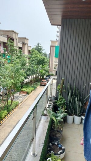 Balcony in 2 BHK Apartment at Highland Park Chandigarh, Bhabat – for Rent