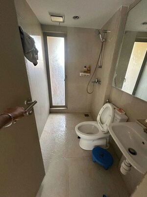 Bathroom in 3 BHK Apartment at Hiranandani Casa Blanca, Ghodbunder Road – for Rent