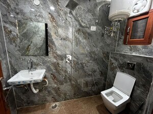 Bathroom in 1 BHK Builder Floor at Saket – for Rent