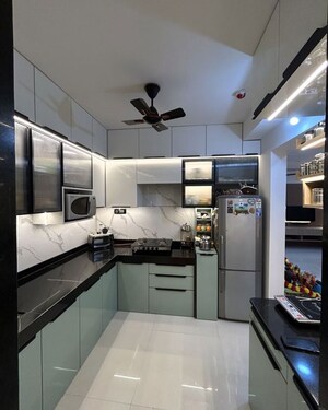 Kitchen in 3 BHK Villa at Chandranagar Colony – for Sale