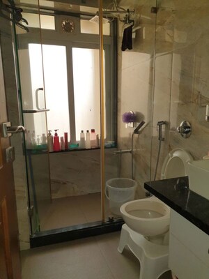 Bathroom in 2 BHK Apartment at Forishna Nav Chetna, Santacruz West – for Rent
