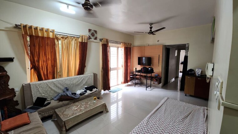 Living Room, om-faith 2 Bedroom 1011 Sq.Ft. Apartment In Balewadi Pune 10649199