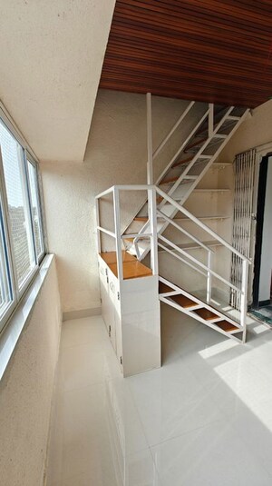 Staircase in 2 BHK Penthouse at Hari Om Puram, Aundh – for Rent
