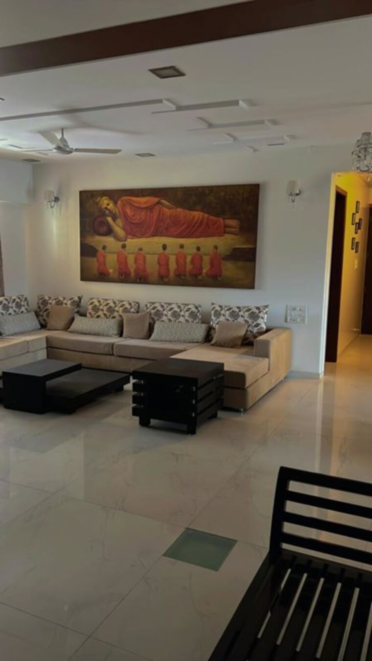 Living Room, mittal-crosswinds 4 Bedroom 2500 Sq.Ft. Apartment In Baner Pune 10649258