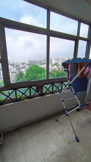 Balcony in 2 BHK Apartment at Ansal Sushant Apartments, Sushant Lok I – for Rent