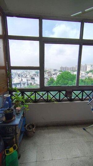 Balcony in 2 BHK Apartment at Ansal Sushant Apartments, Sushant Lok I – for Rent