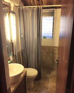 Bathroom in 2 BHK Apartment at Milton Apartment, Juhu – for Sale