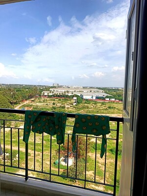 Balcony in 2.5 BHK Apartment at Provident Capella, Whitefield – for Rent