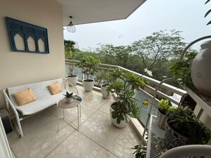 Balcony in 3 BHK Apartment at DLF Park Place, Sector 54 – for Rent