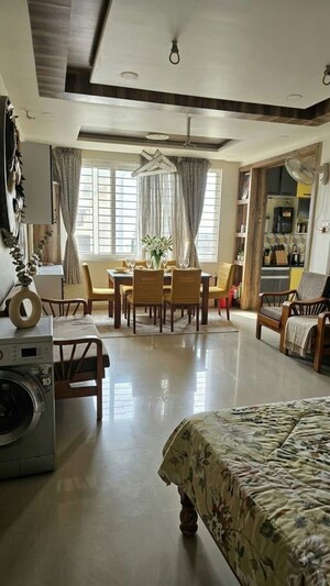 Living Room in 3 BHK Apartment at SMR Vinay Fountainhead, Hafeezpet – for Rent