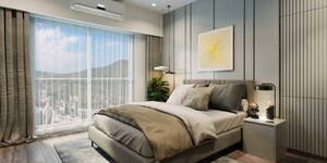 Bedroom in 2 BHK Apartment at Godrej Elaris, Magarpatta City – for Sale