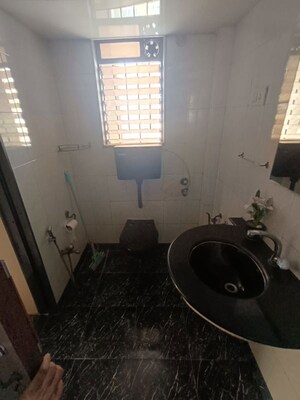 Bathroom in 3 BHK Apartment at Shree Krishna Heights Malad, Malad East – for Rent