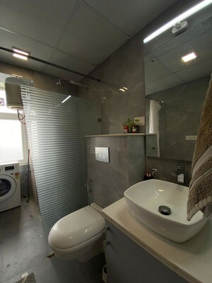 Bathroom in 3 BHK Apartment at Unitech Fresco, Sector 50 – for Rent