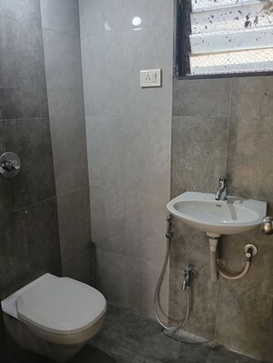 Bathroom in 2.5 BHK Apartment at Shree Krishna Paradise, Kharghar – for Rent